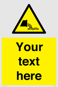 Custom Warning sewage effluent outfall